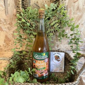 Jus de pommes pétillant